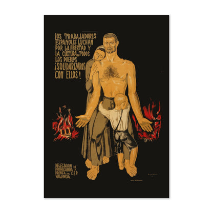 Spanish Workers Fight! poster print