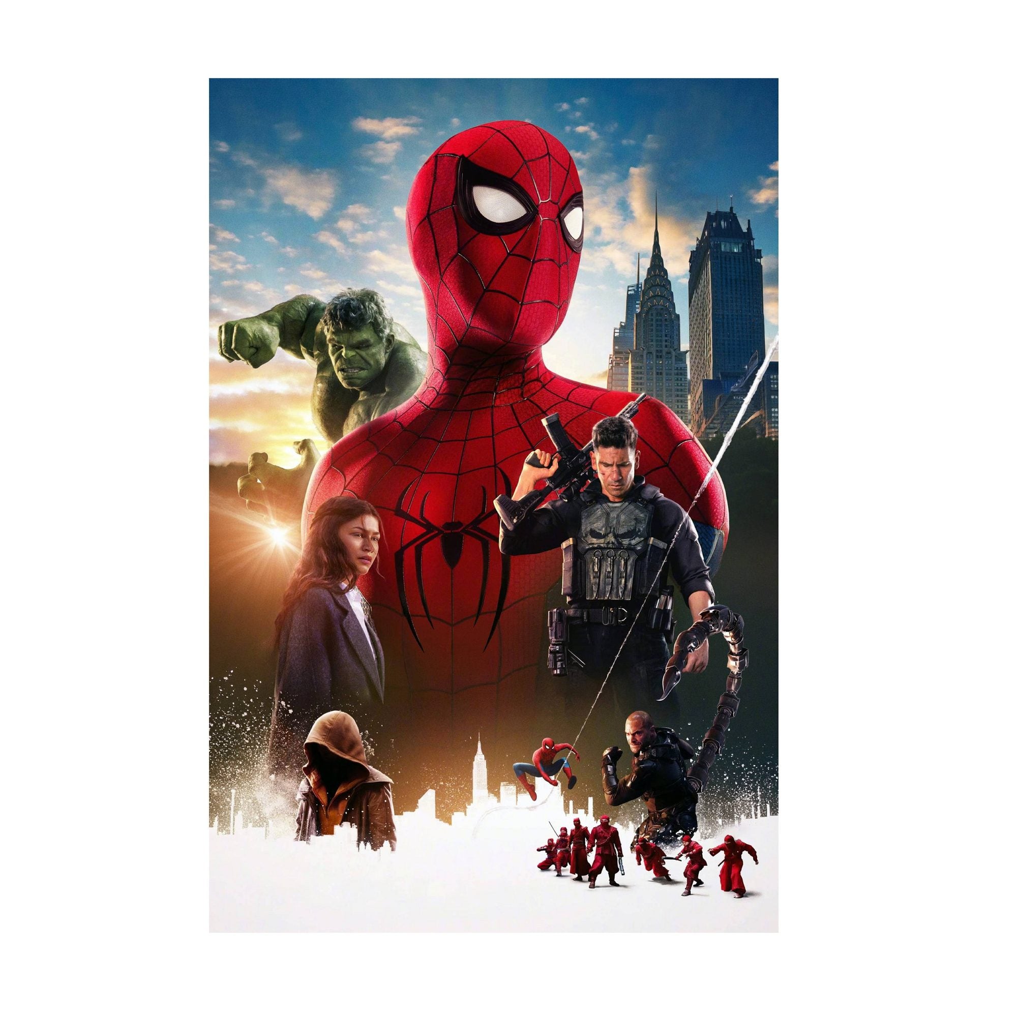 Spider-Man: Brand New Day (2026) Movie Ensemble Key Art poster print