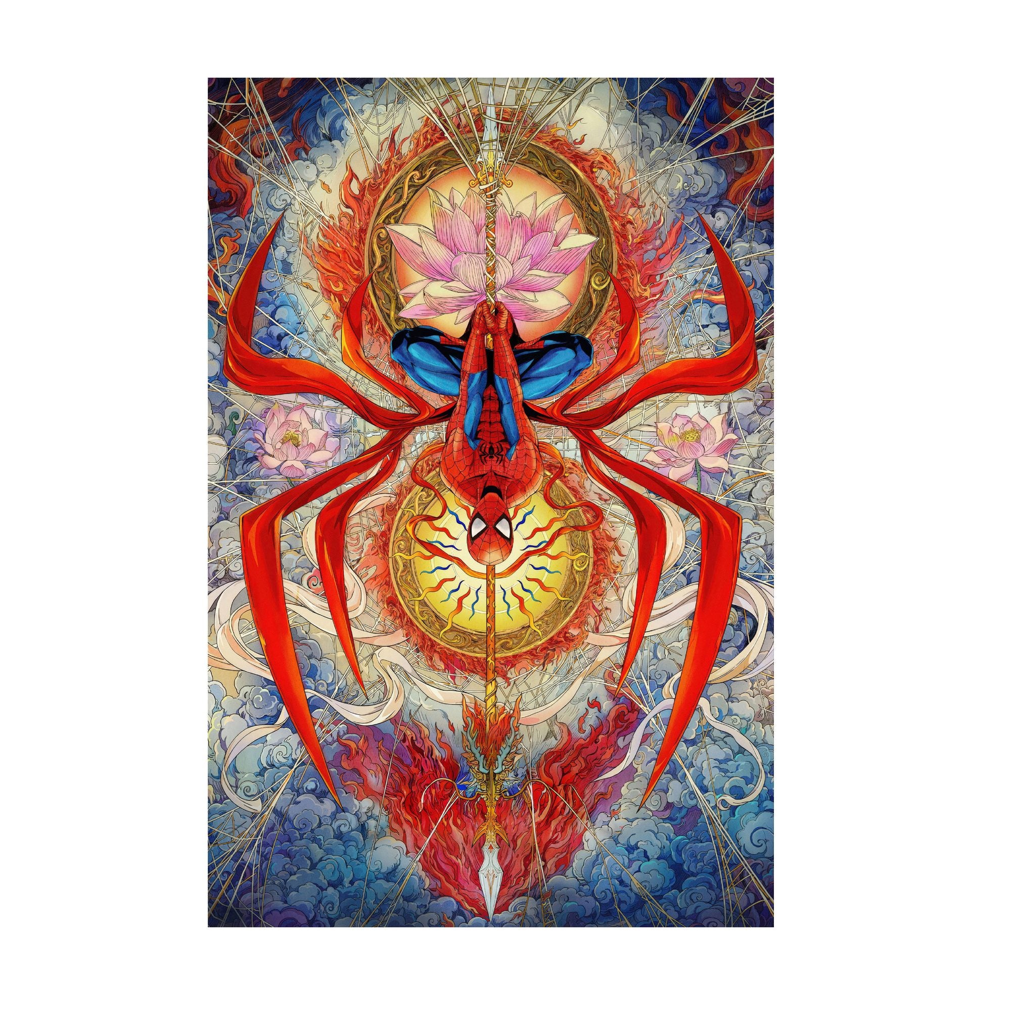 Spider-Man: Brand New Day (2026) Movie Psychedelic Spider Art poster print