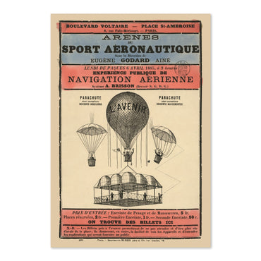 Sport Aeronautique Hot Air Balloon poster print