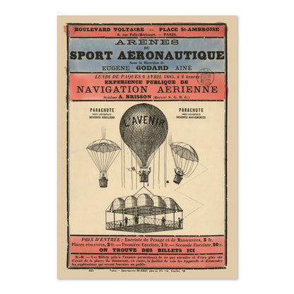 Sport Aeronautique Hot Air Balloon poster print