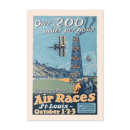 St Louis International Air Races poster print