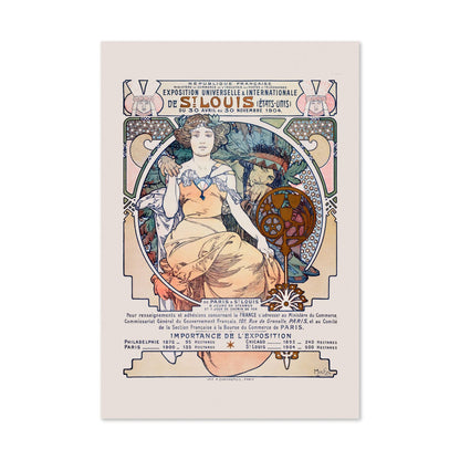 St Louis Worlds Fair Mucha poster print