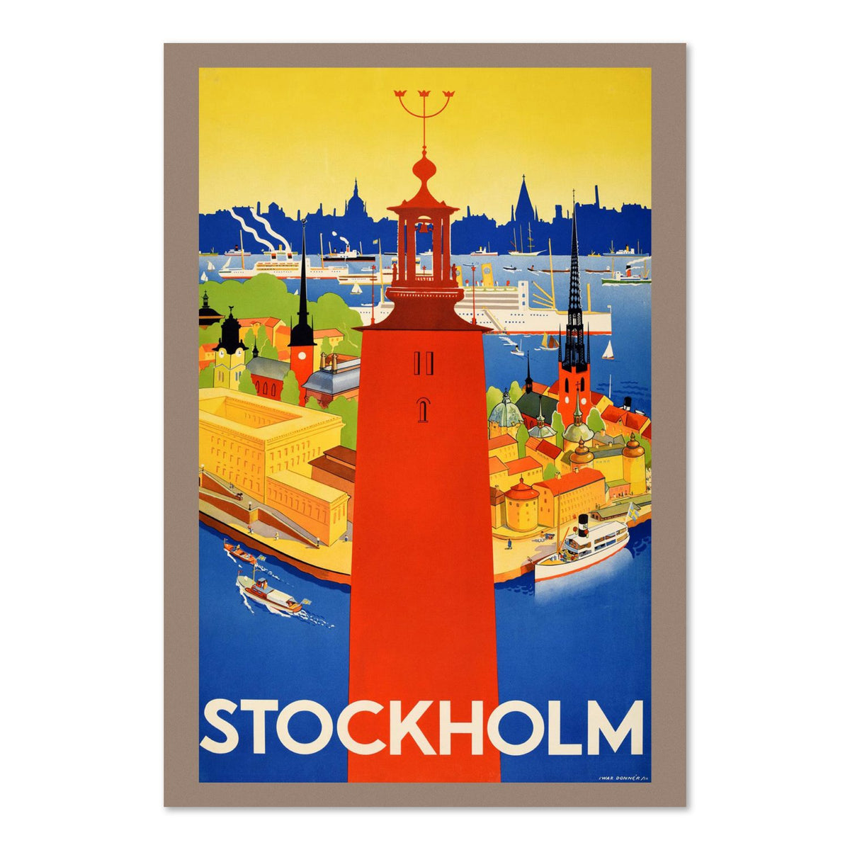 Stockholm Sweden poster print