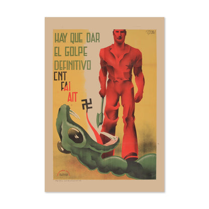Strike the Final Blow CNT FAI AIT poster print