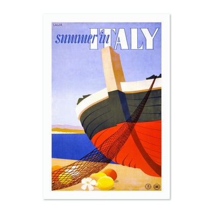 Summer in Italy poster print
