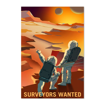 Surveyors Wanted on Mars poster print