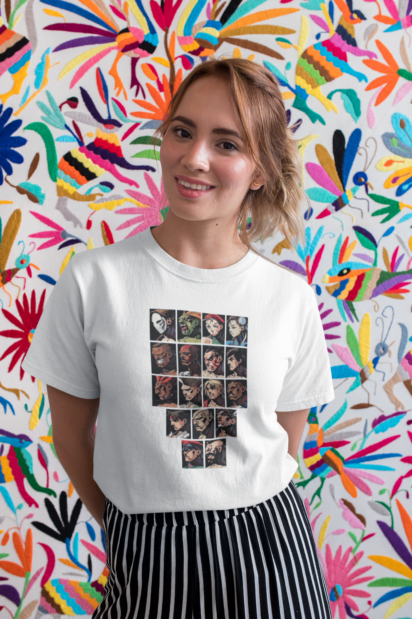 Super Street Fighter II X Revival Character Select Screen Premium Unisex T-shirt