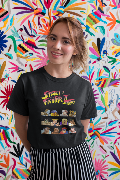 Street Fighter II Turbo | Character Select Screen Premium Unisex T-shirt