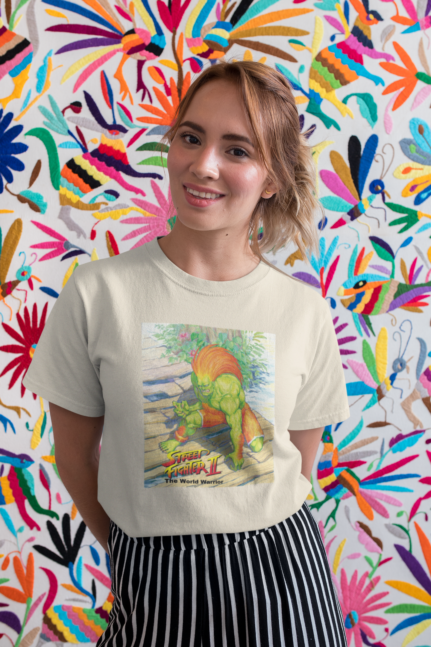 Street Fighter II The World Warrior Blanka Cover Premium Unisex T-shirt