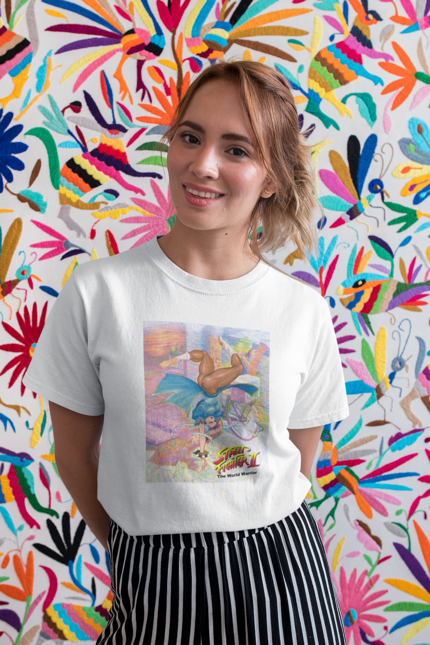 Street Fighter II The World Warrior Chunli Spinning Bird Kick Cover Premium Unisex T-shirt