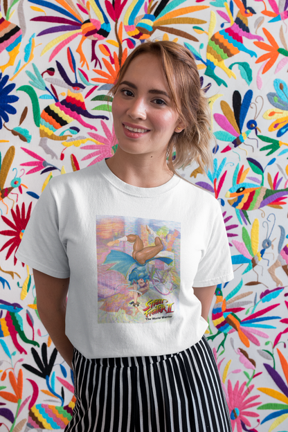 Street Fighter II The World Warrior Chunli Spinning Bird Kick Cover Premium Unisex T-shirt
