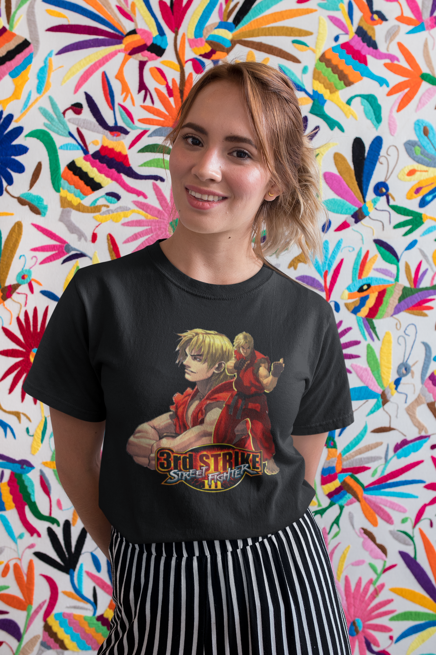 Street Fighter III 3rd Strike | Ken Key Art Premium Unisex T-shirt