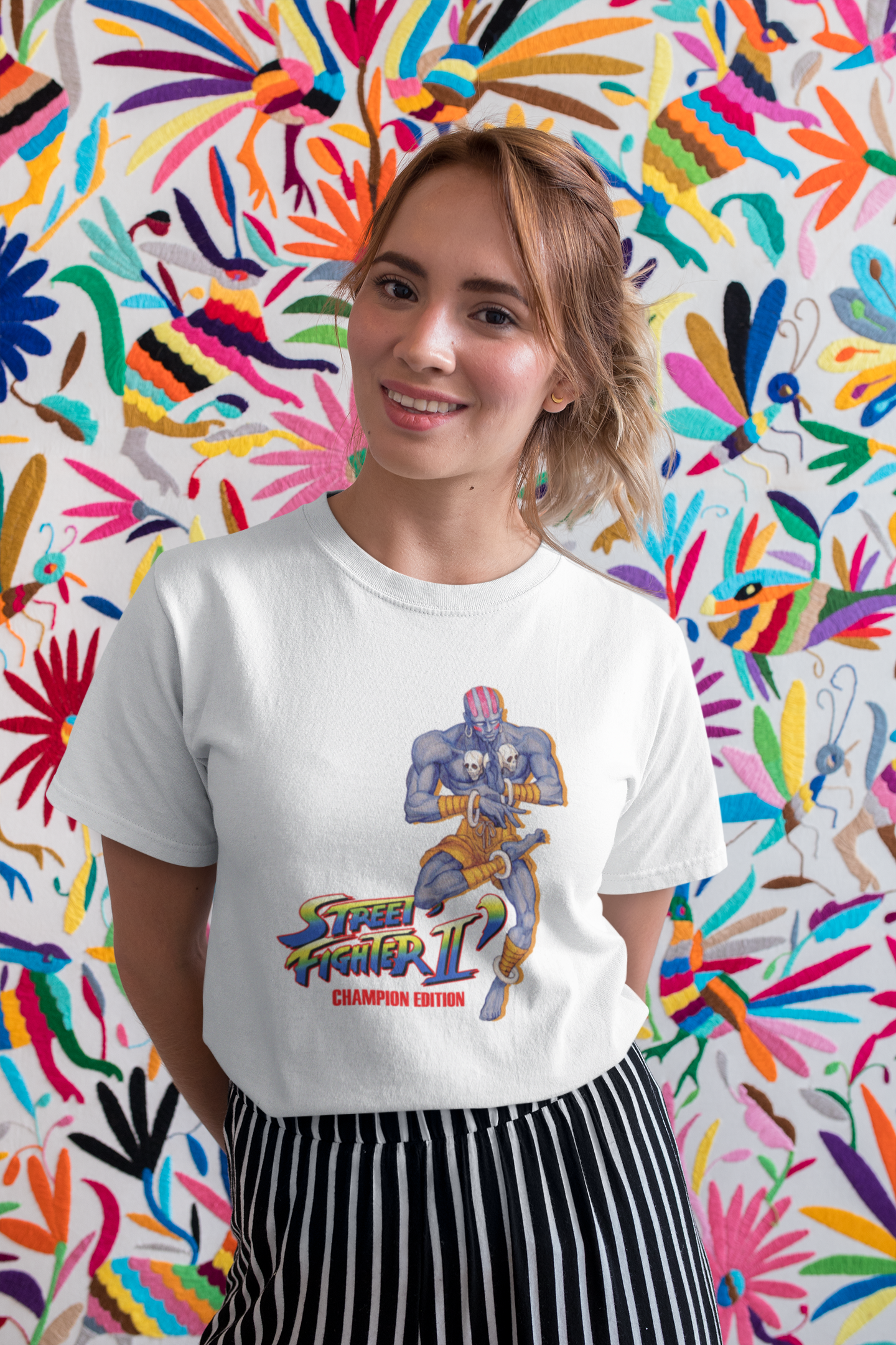 Street Fighter II Champions Edition | Dhalsim Art Premium Unisex T-shirt