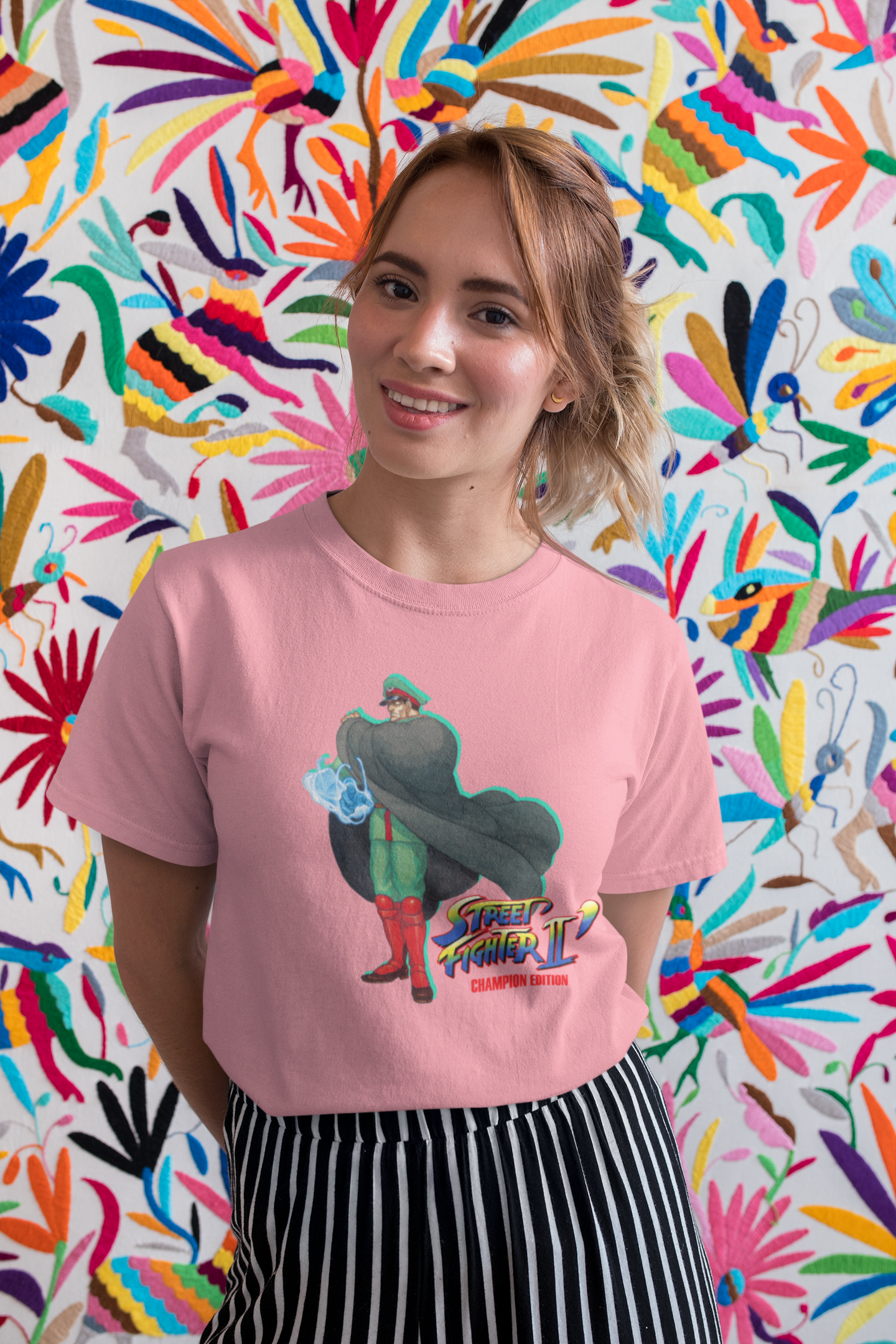 Street Fighter II Champions Edition | M.Bison Vega Key Art Premium Unisex T-shirt
