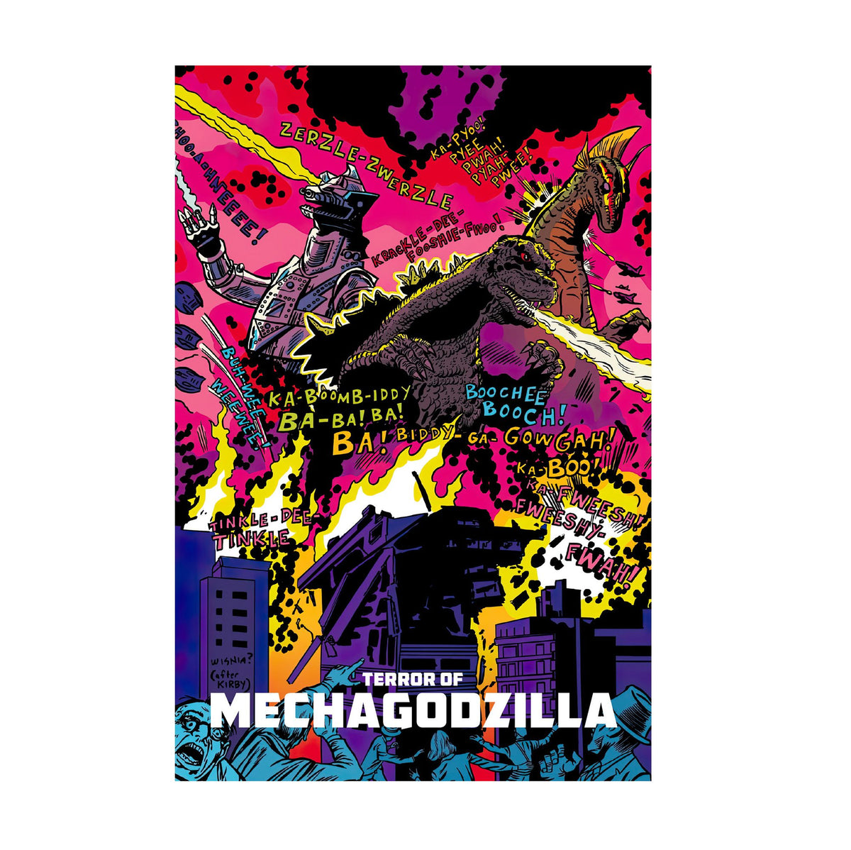 Terror of Mechagodzilla (1975) Movie Pop Art poster print