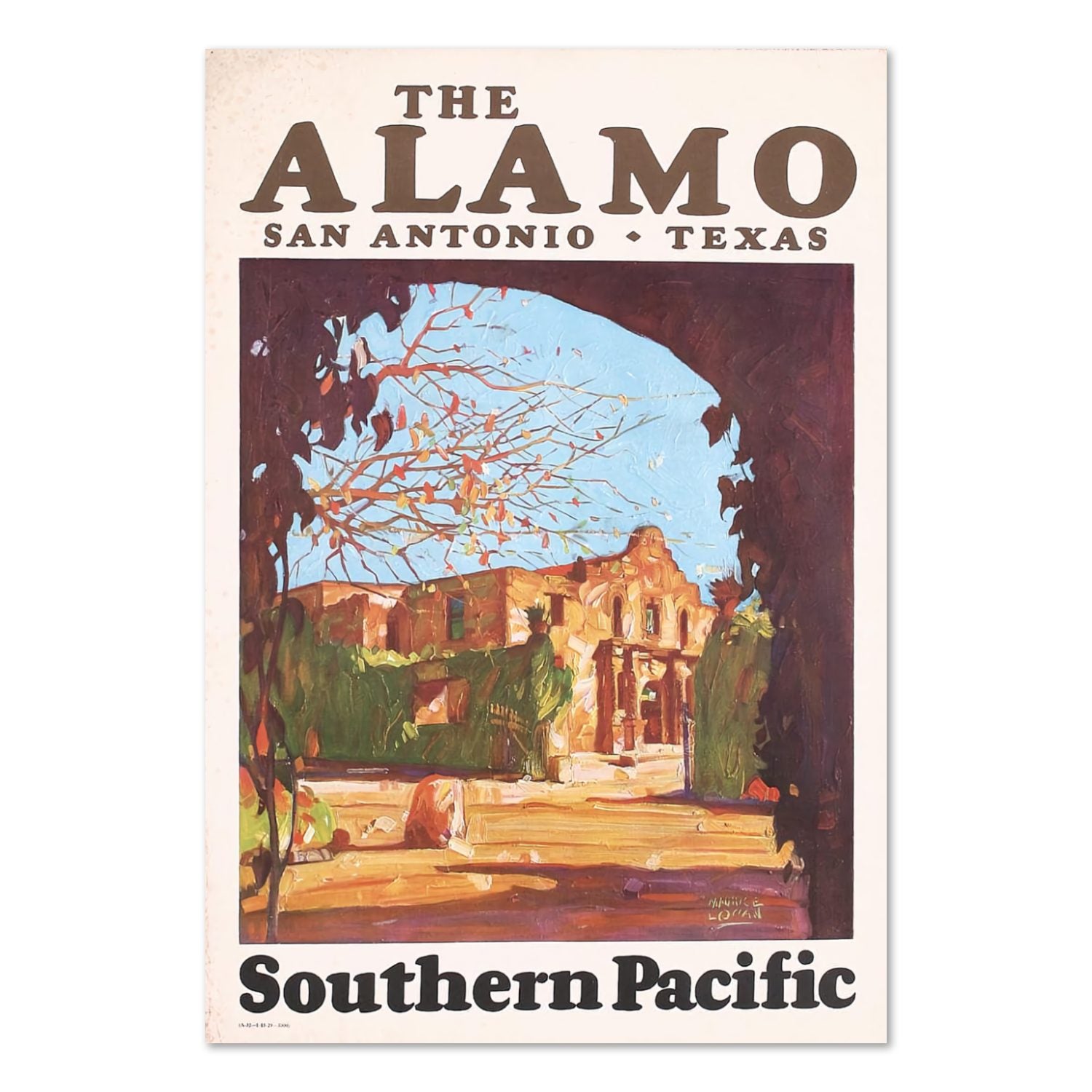 The Alamo Southern Pacific poster print