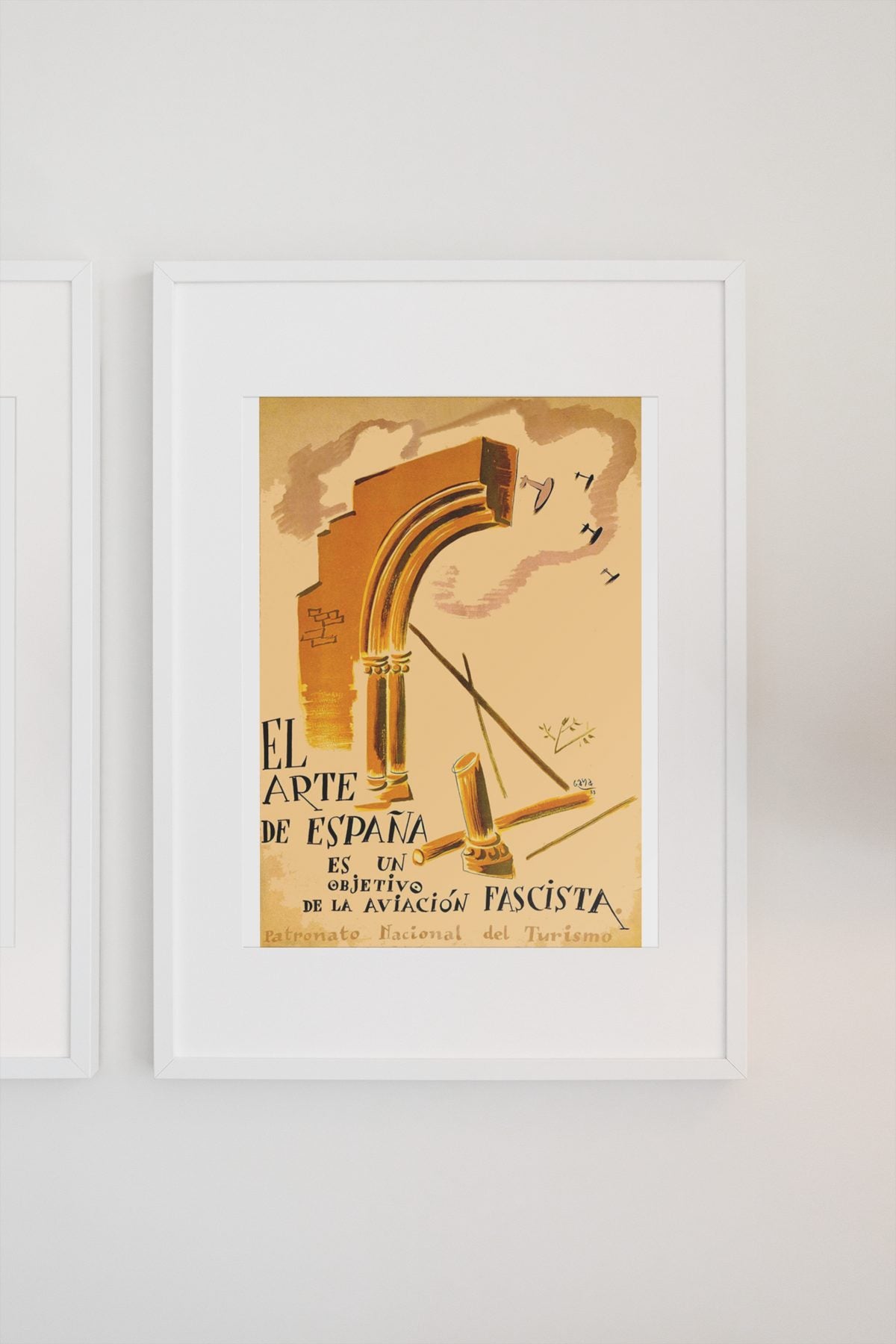 The Art of Spain Is a Target poster on a light wall