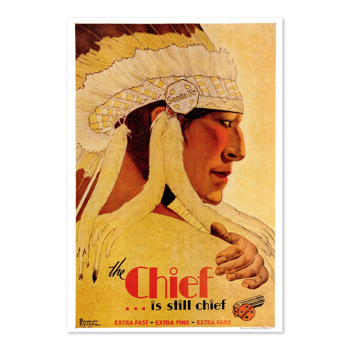 The Chief Santa Fe poster print