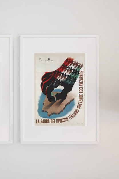The Claw La Garra poster on a light wall