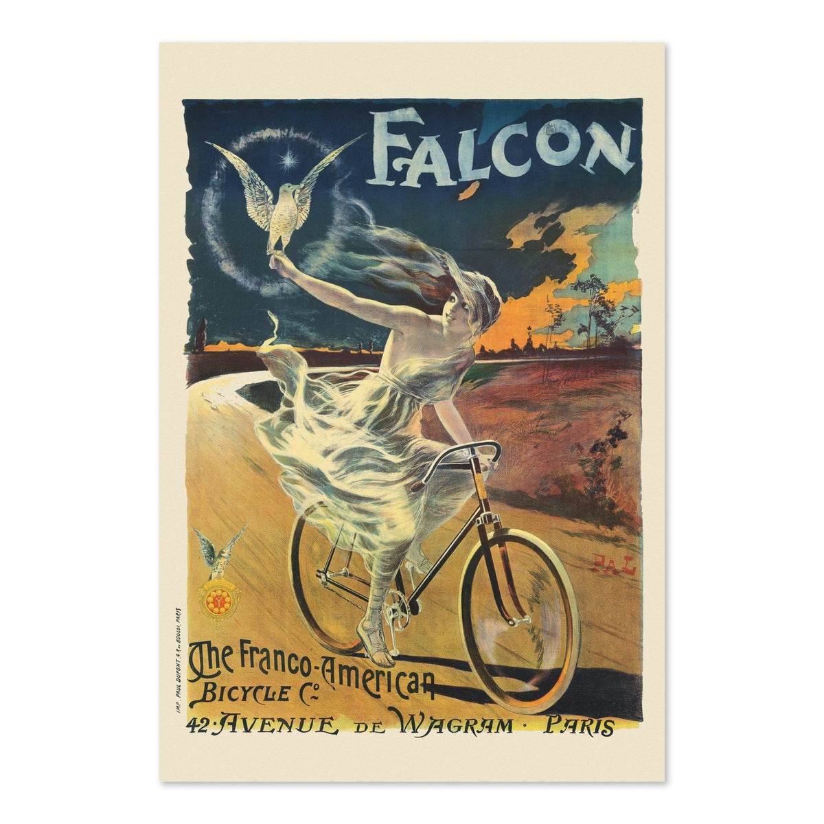 The Falcon Bicycle poster print