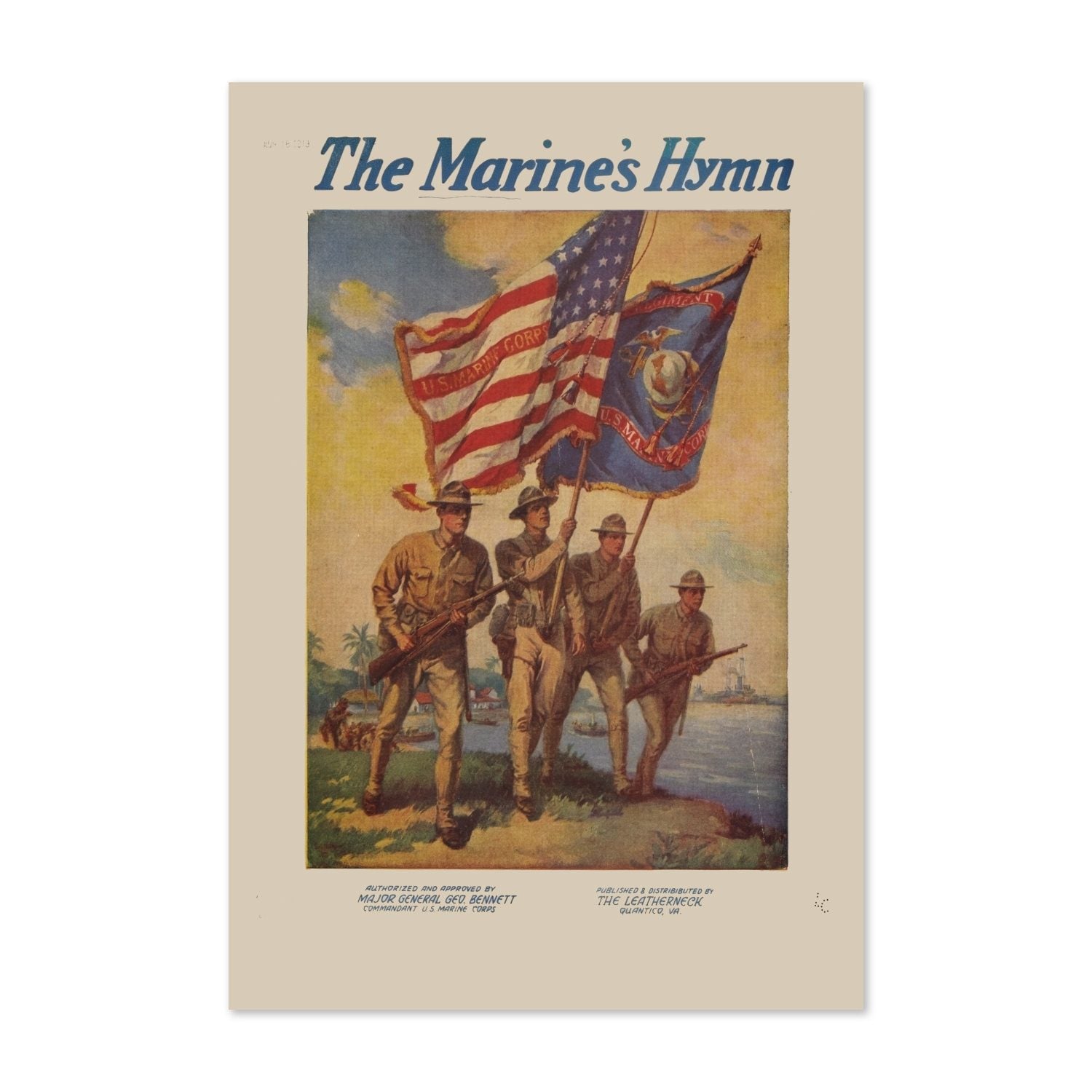 The Marines Hymn poster print