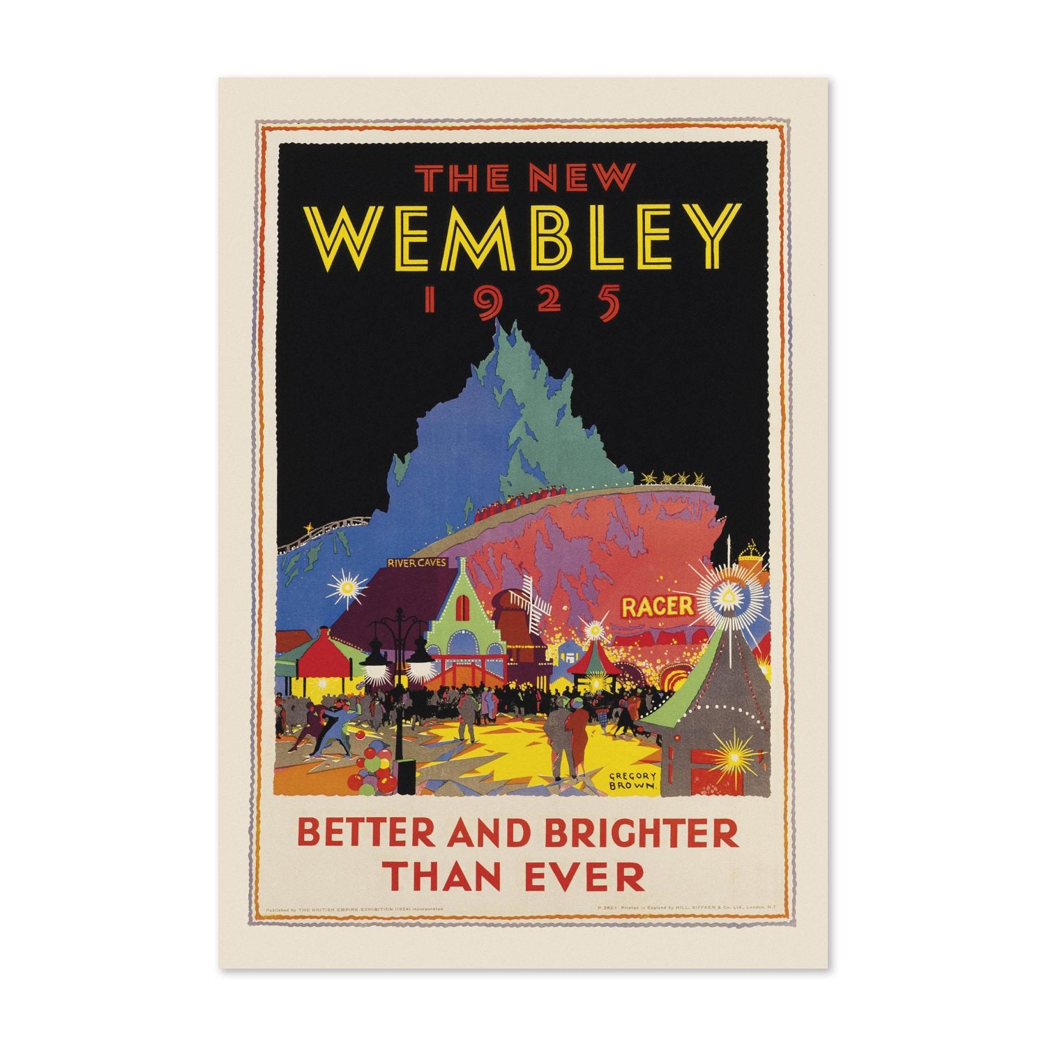 The New Wembley 1925 poster print