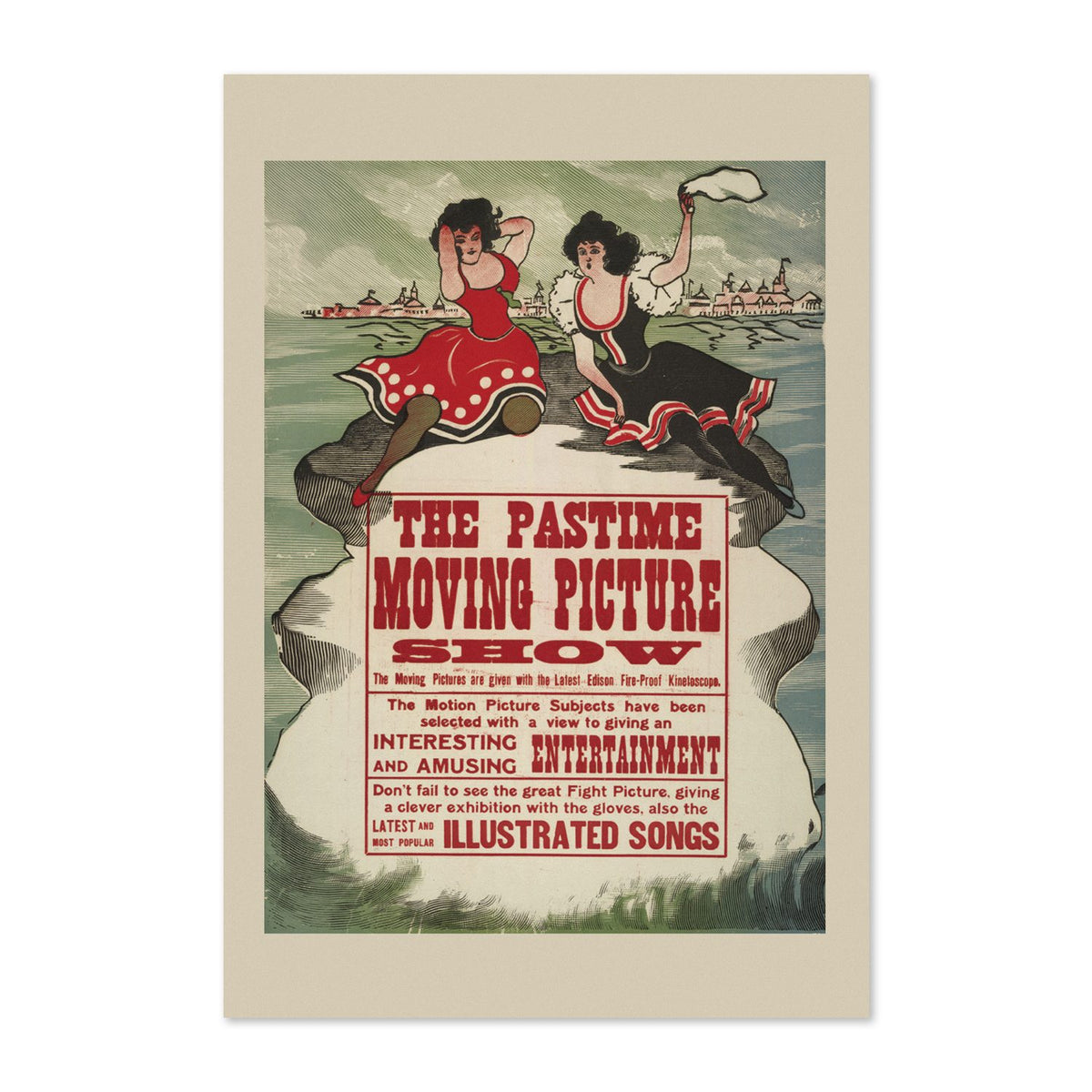 The Pastime Moving Picture Show poster print