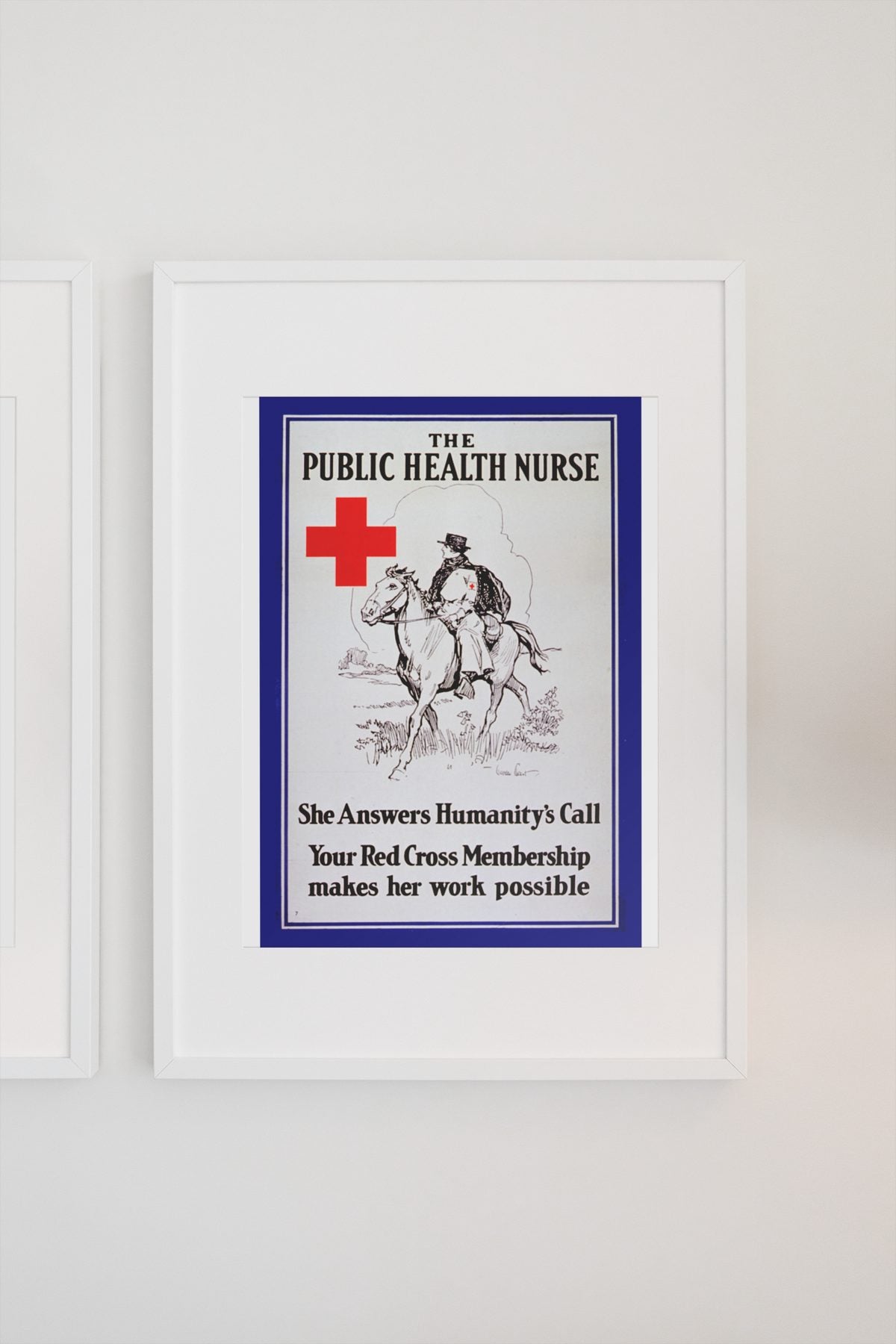 The Public Health Nurse poster on a light wall