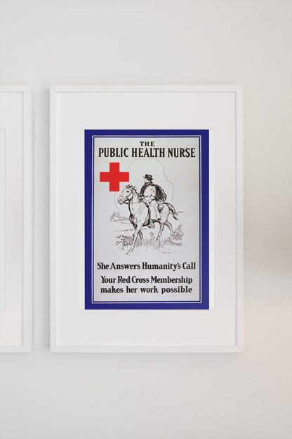 The Public Health Nurse poster on a light wall