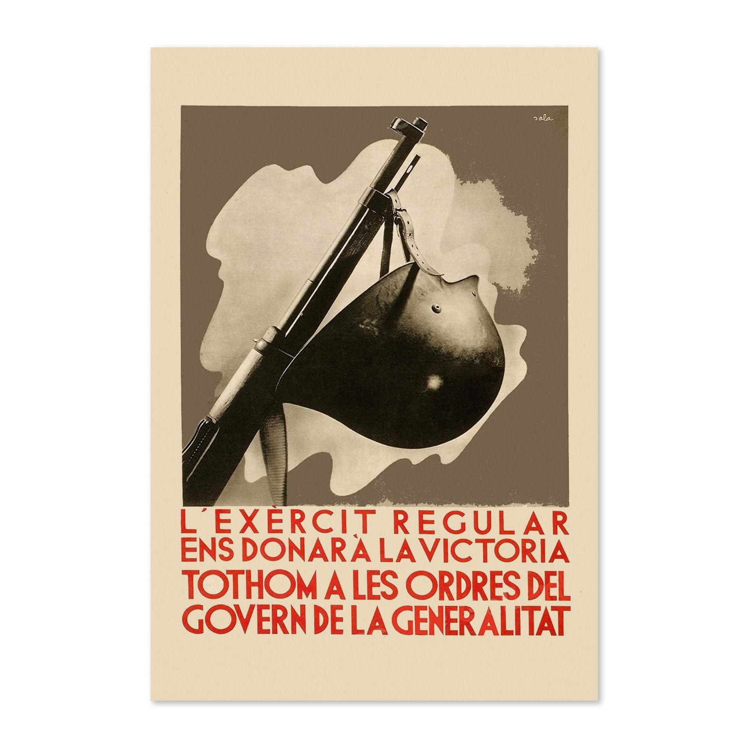 The Regular Army Will Give Us Victory poster print
