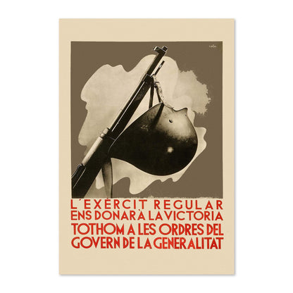 The Regular Army Will Give Us Victory poster print