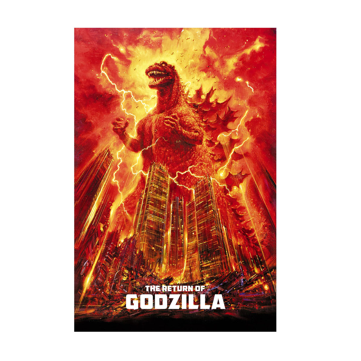 The Return of Godzilla (1984) Movie Illustrated Art poster print