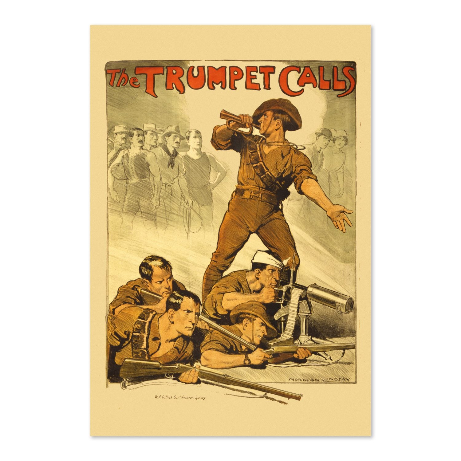 The Trumpet Calls — Australia poster print