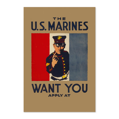 The US Marines Want You poster print