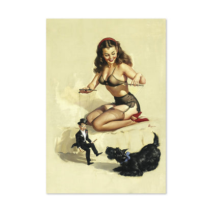 They're Easy to Handle by Gil Elvgren, pin-up poster — framed print