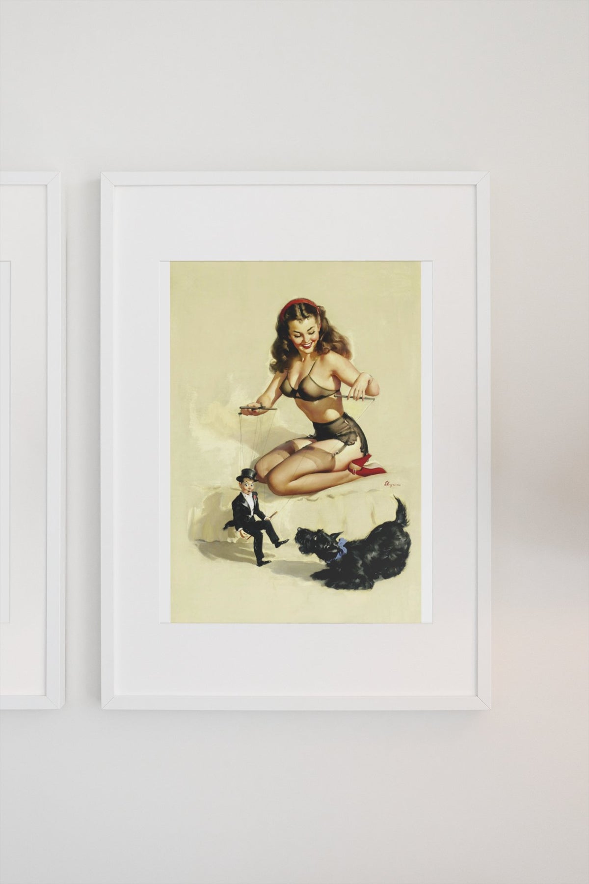 They're Easy to Handle by Gil Elvgren, pin-up poster — gallery wall