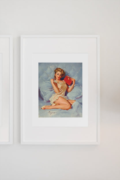 Thinking of You by Gil Elvgren, pin-up poster — gallery wall
