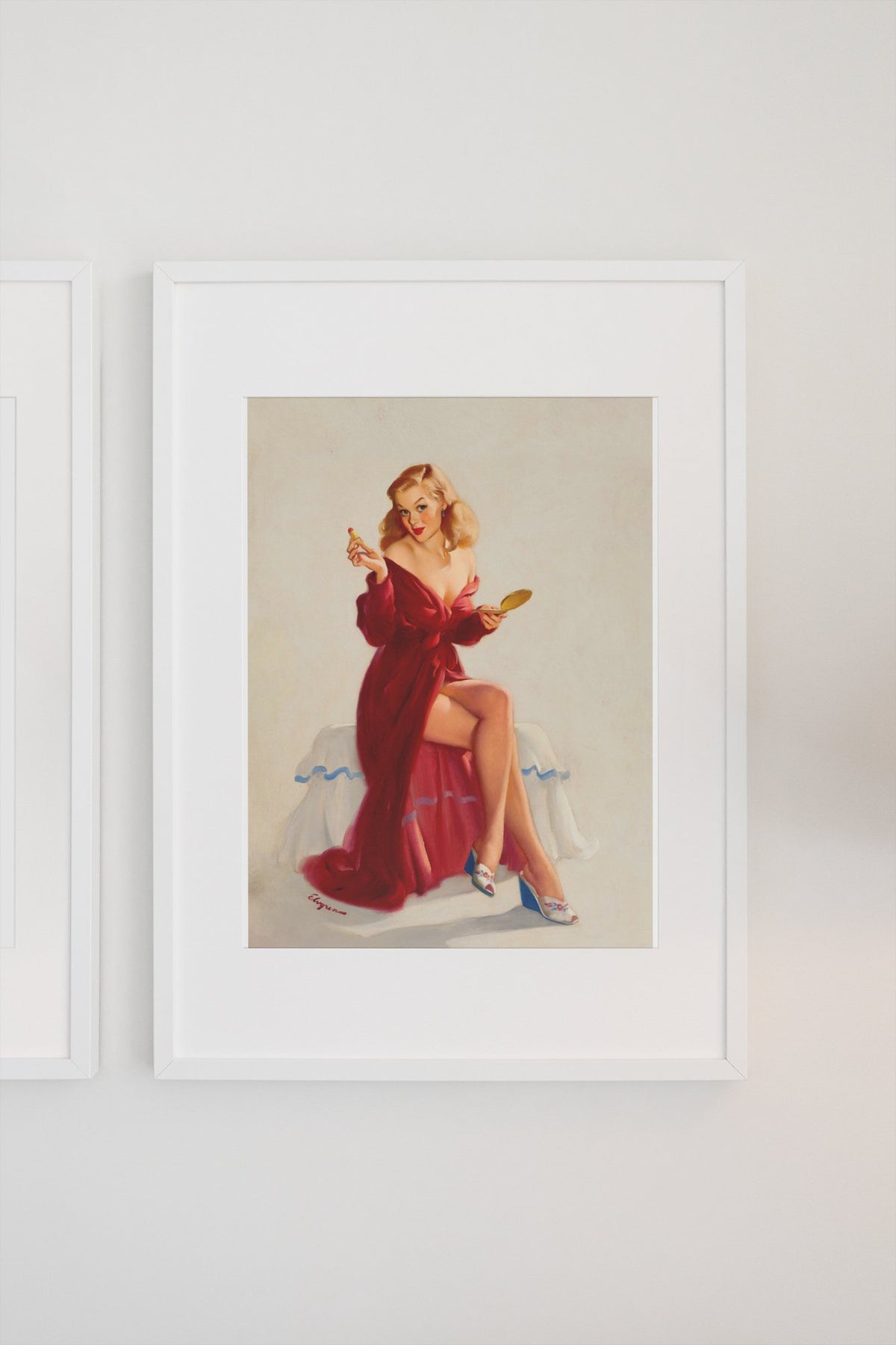 This Doesn't Keep the Chap from My Lips by Gil Elvgren, pin-up poster — gallery wall