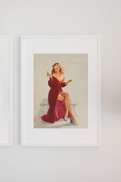 This Doesn't Keep the Chap from My Lips by Gil Elvgren, pin-up poster — gallery wall