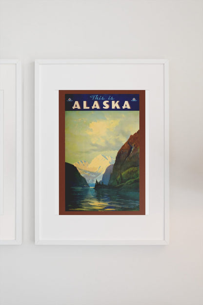 This Is Alaska poster on a light wall