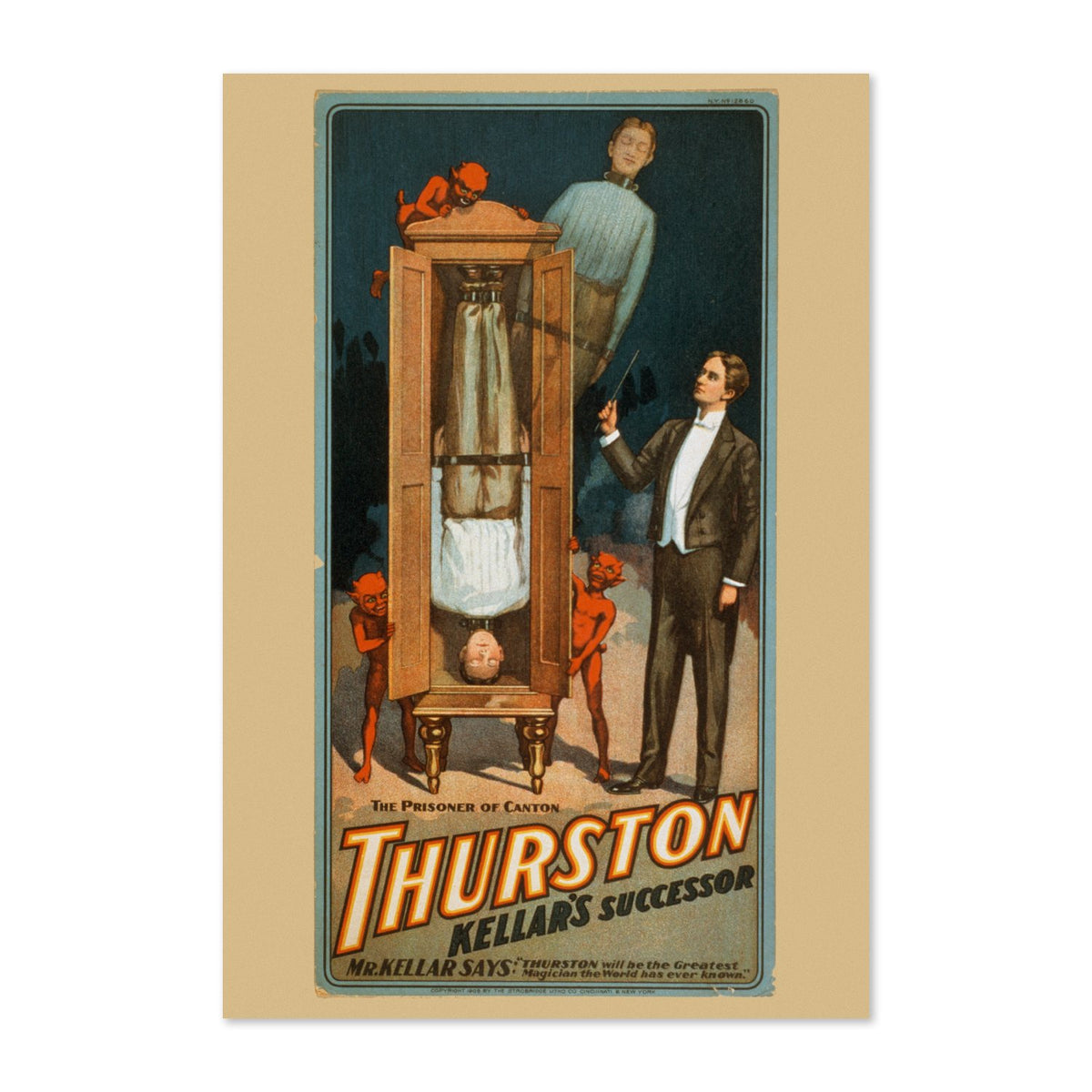 Thurston Prisoner of Canton poster print