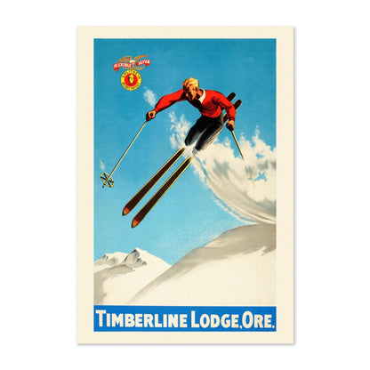 Timberline Lodge Oregon poster print