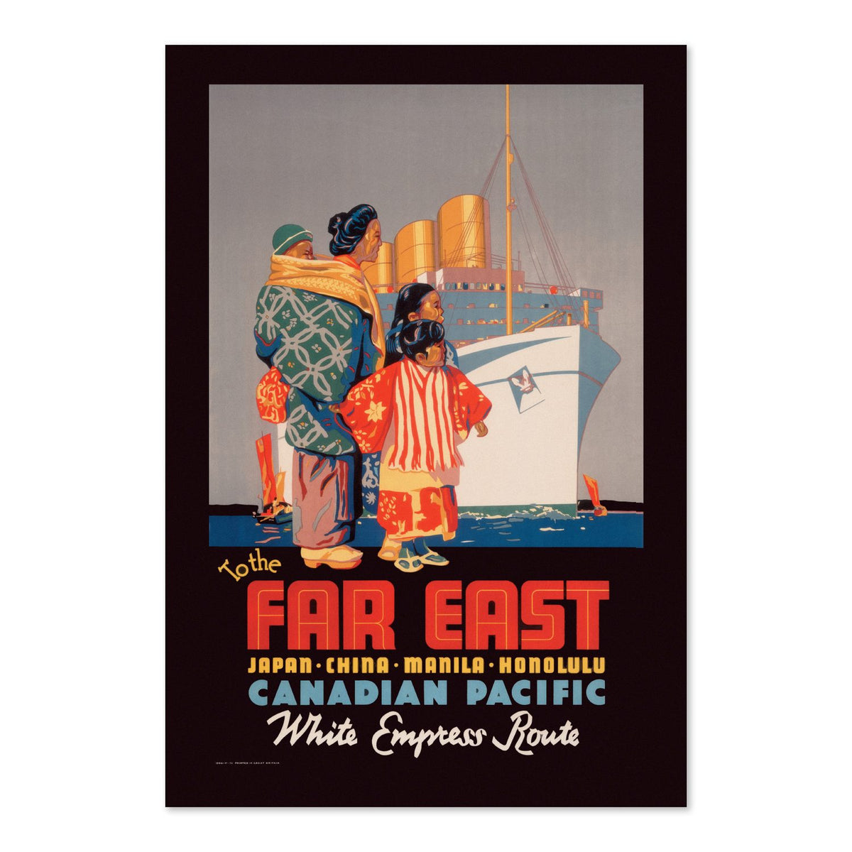 To the Far East Canadian Pacific poster print