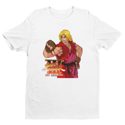 Street Fighter III New Generation | Ken Key Art Premium Unisex T-shirt