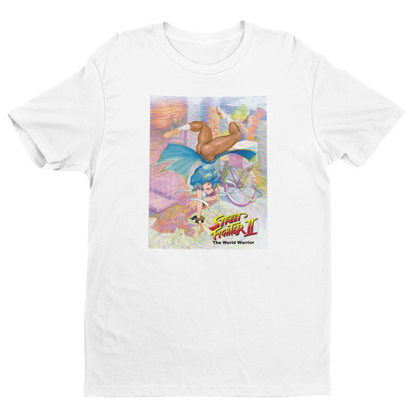 Street Fighter II The World Warrior Chunli Spinning Bird Kick Cover Premium Unisex T-shirt