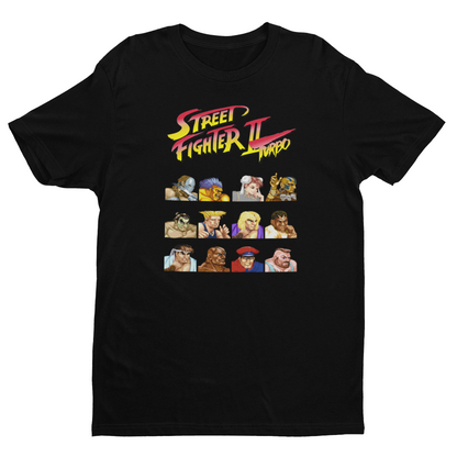 Street Fighter II Turbo | Character Select Screen Premium Unisex T-shirt