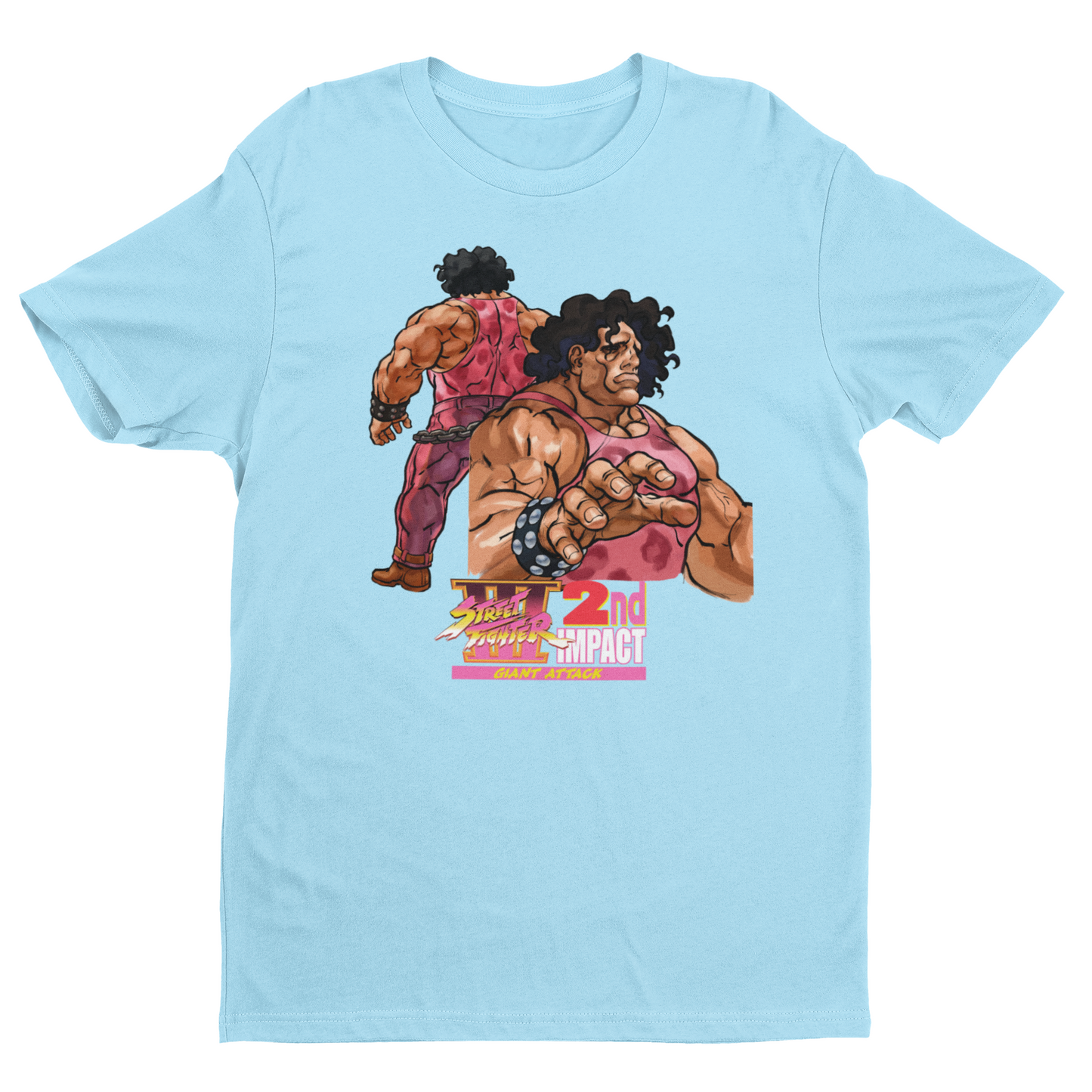 Street Fighter III 2nd Impact Giant Attack | Hugo Key Art Premium Unisex T-shirt