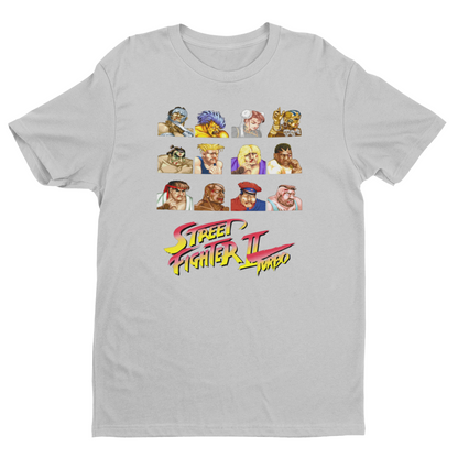 Street Fighter II Turbo | Character Defeated Portraits Premium Unisex T-shirt