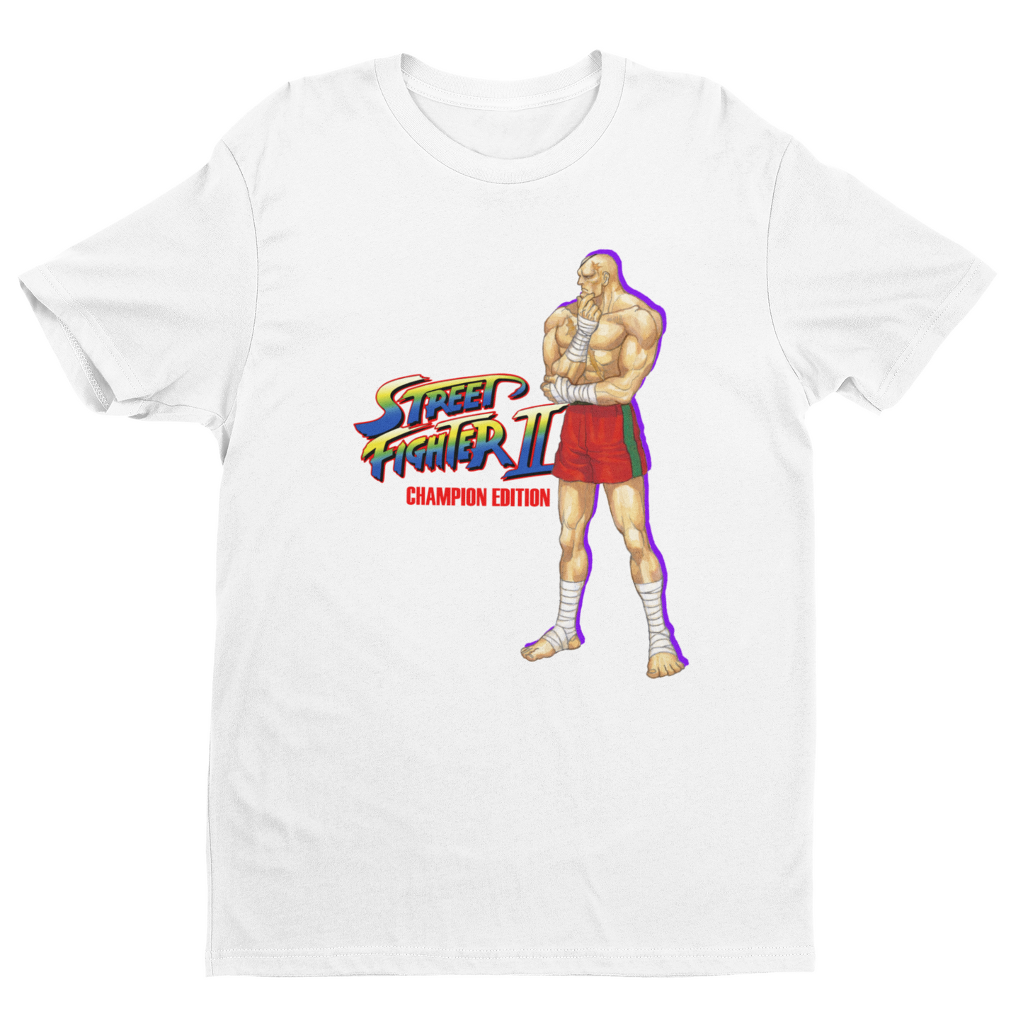 Street Fighter II Champions Edition | Sagat Key Art Premium Unisex T-shirt